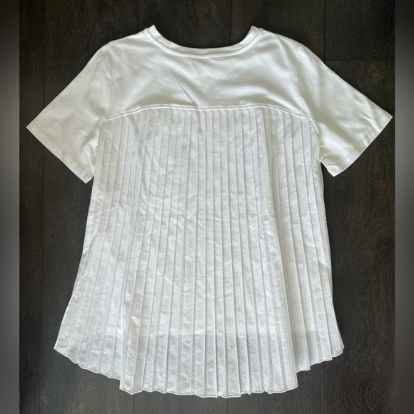 Zara Life white t shirt with pleaded back - Picture 2 of 4